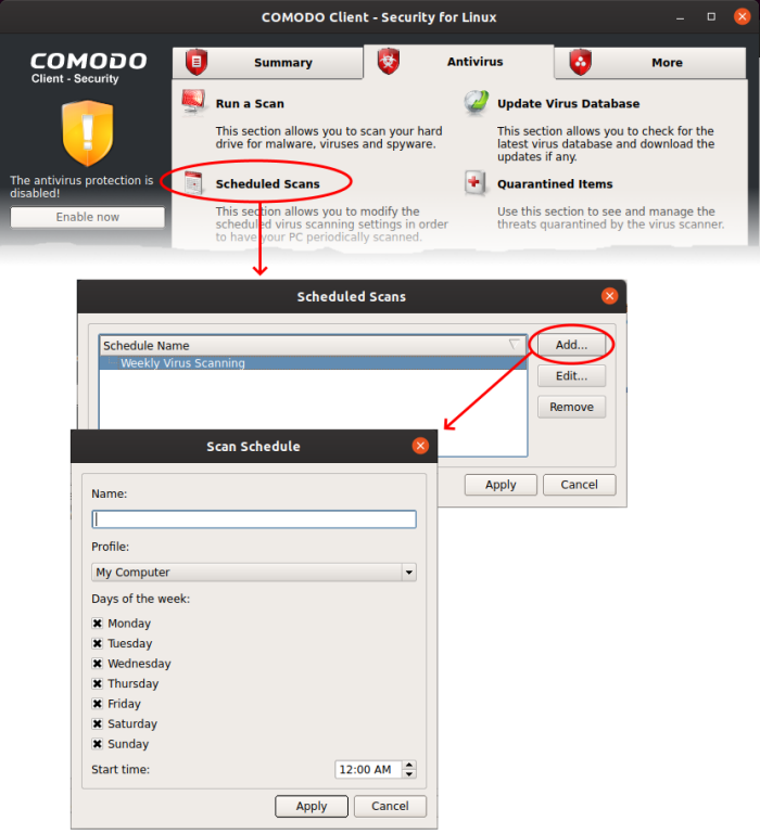 Как удалить comodo linux